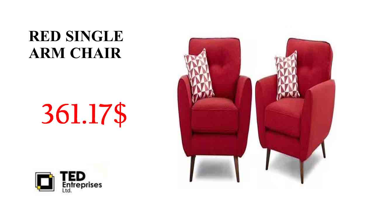 RED SINGLE ARM CHAIR