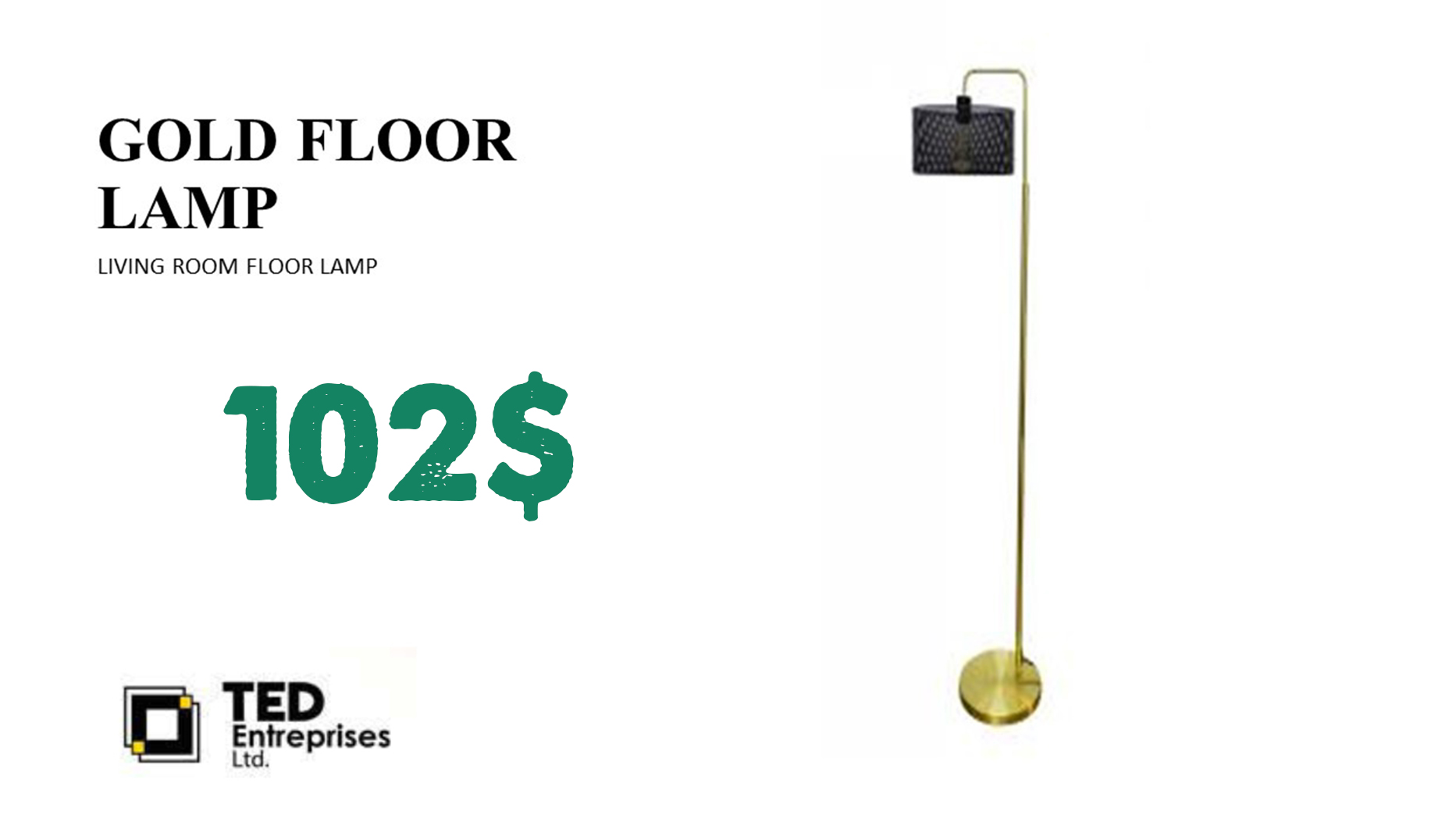 GOLD FLOOR LAMP