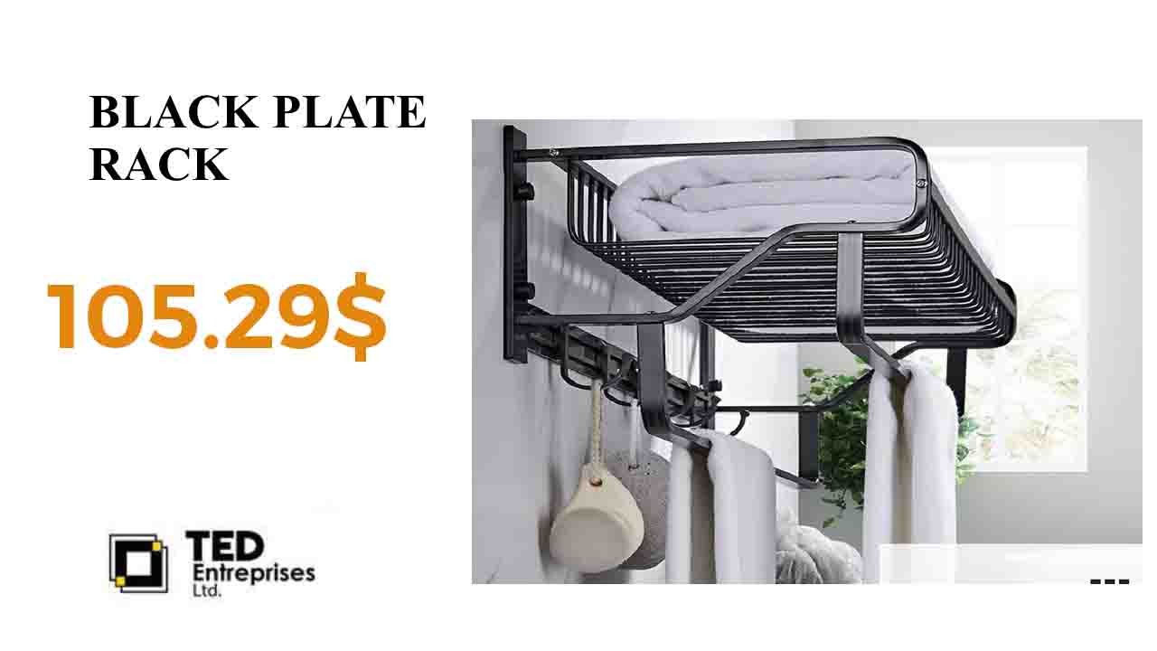 BLACK PLATE RACK