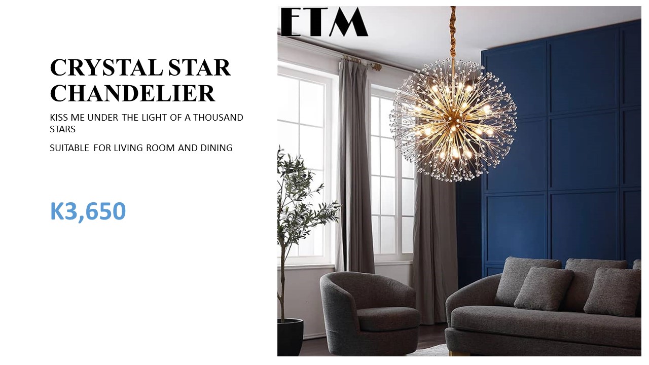 CRYSTAL STAR CHANDELIER